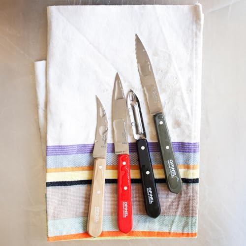 OPINEL Les Essentials 4 Piece Kitchen Prep Knife Set, Wood Handles (Loft) - Image 3