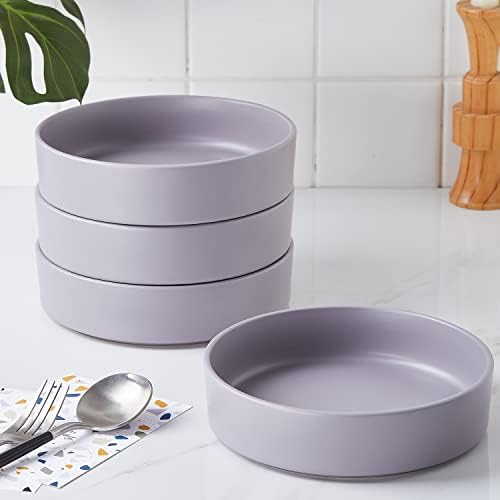 Stone Lain Cleo Stoneware 16-Piece Modern Dinnerware Set, Plates and Bowls, Light Gray, Service for 4, Microwave & Dishwasher Safe - Image 6