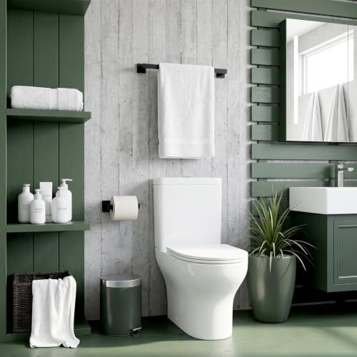 45 Pcs Black Bathroom Hardware Accessories Bath Towel Bar Set - Image 5
