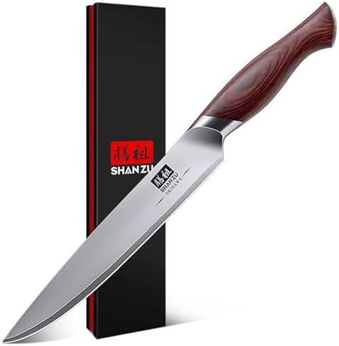 SHAN ZU 6 In Chef Knife,10Cr15MoV High Carbon Stainless Steel Kitchen Knife by SHANZU