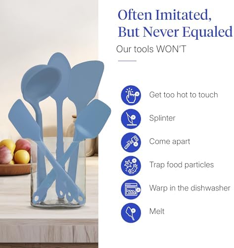 GIR: 5-Piece Silicone Ultimate Kitchen Utensils Set – Slate - Image 5