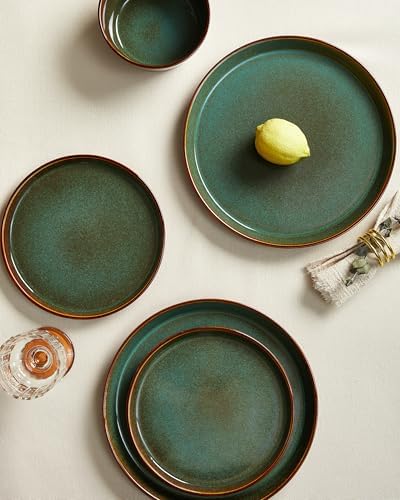Pokini Ceramic Plates and Bowls Sets for 8, 24pcs Dinnerware Sets, Dish Set - Image 5