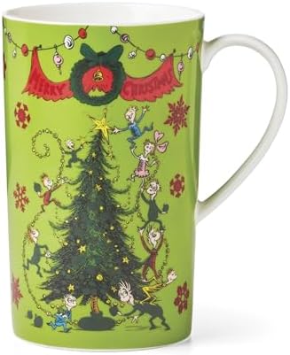 Lenox Merry Grinchmas Porcelain Christmas Color Changing Mug by Lenox
