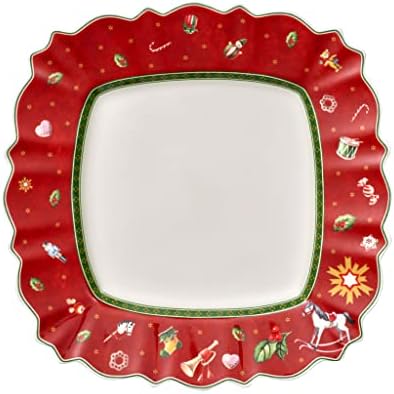 Villeroy & Boch Delight Square Dinner Plate, Red by Unknown