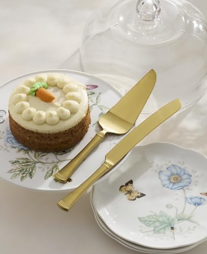 Lenox Portola Satin Gold Silverware Cake Dessert Set, 2-Piece, Flatware - Image 3