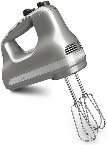 KitchenAid 5 Ultra Power Speed Hand Mixer, KHM512, Contour Silver by Unknown