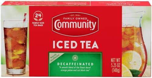 Community Coffee Decaf Tea, 24 Family Size Tea Bags (Pack of 1) by CommunityCoffeeCompany