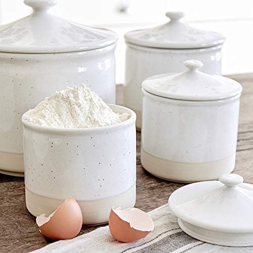 Casafina Ceramic Stoneware 49 oz. Canister - Fattoria Collection, White | Microwave & Dishwasher Safe Dinnerware | Food Safe Glazing | Restaurant Quality Serveware - Image 4
