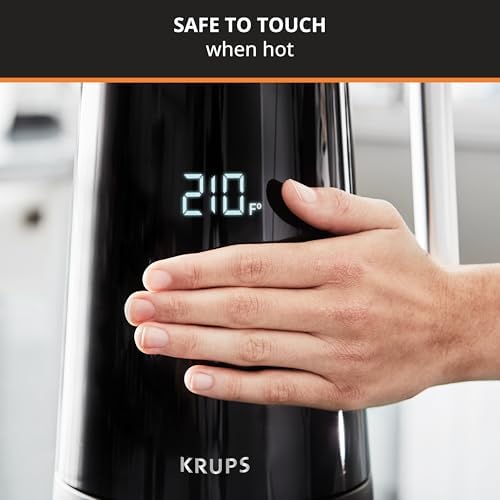 KRUPS Smart Temp Electric Kettle: 1.7L Capacity, 5 Precise Temperature Settings, Digital Display, Cool-Touch Exterior, Cordless Design for Tea and Coffee Lovers - Image 5