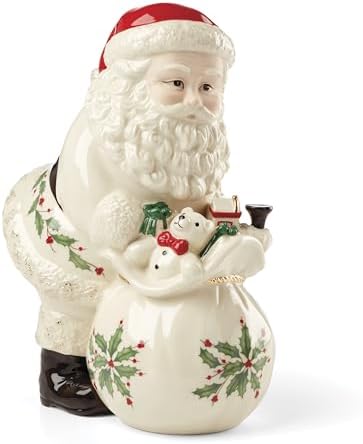 Lenox Holiday Serveware Collection, Porcelain Tableware & Entertaining Pieces, Treat Jar by Lenox