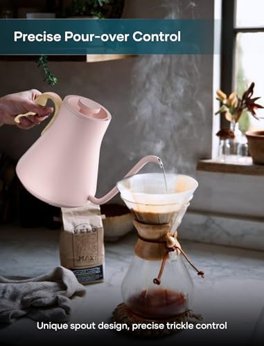 INTASTING Gooseneck Electric Kettle with ±1℉ Temperature Control 0.9 Liter - Image 3
