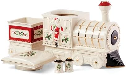 Lenox Holiday Train Porcelain 5-Piece Christmas Serving Set - Image 2
