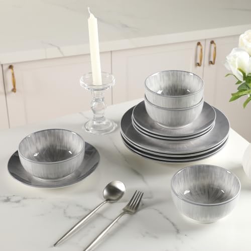 Sweejar Ceramic Dinnerware Service of 8,24 pcsPlate and Bowls for Kitchen - Image 6
