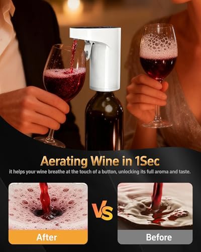 5 in 1 Wine Aerator Whiskey Dispenser,Liquor Decanter, Alcohol Pourer-White - Image 4