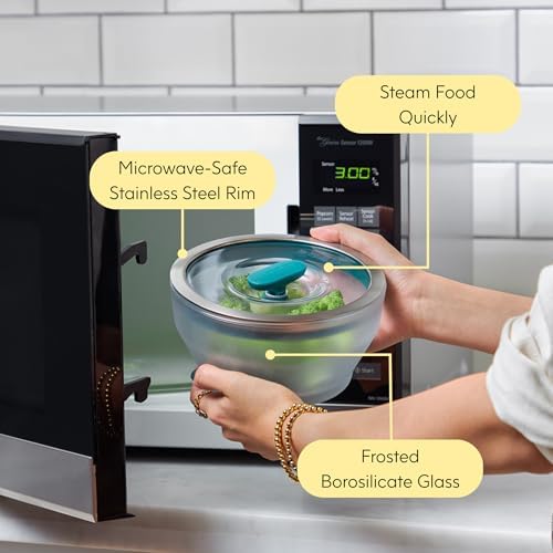 Anyday 4-Pc Microwave Cookware & Glass Food Storage Set, Medium (Blueberry) - Image 5