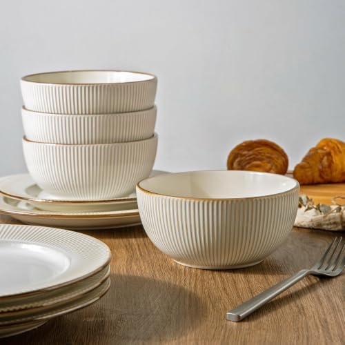 GBHOME Ceramic Dinnerware Sets of 8,36pcs Plates and Bowls Sets Dishes - Image 5