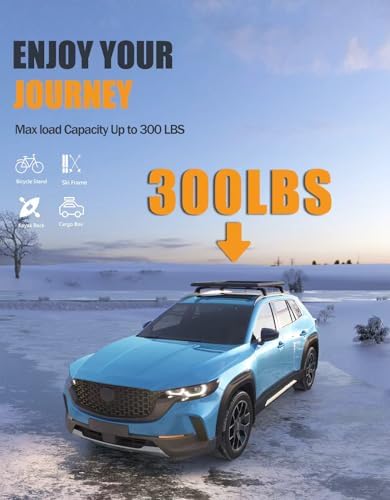 KINGGERI 300lbs Roof Rack Cross Bars for Mazda CX50 CX-50 2023-2026 - Image 3