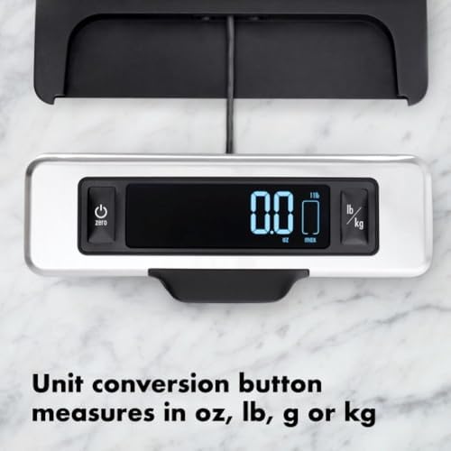 OXO Good Grips 11 Pound Stainless Steel Food Scale with Pull-Out Display - Image 4