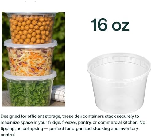 Reusable Plastic BPA-Free Food Storage Deli Container Leak‑Proof - Image 6