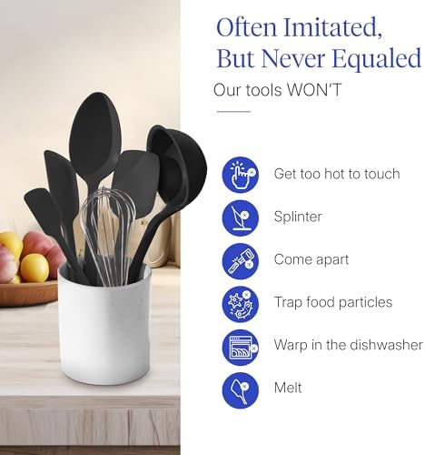 GIR: 10-Piece Silicone Ultimate Kitchen Utensils Set – Black - Image 5
