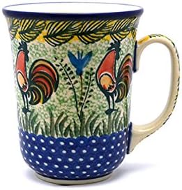 Polish Pottery Mug - 16 oz. Bistro - Unikat Signature U2663 by Polish+Pottery+Gallery