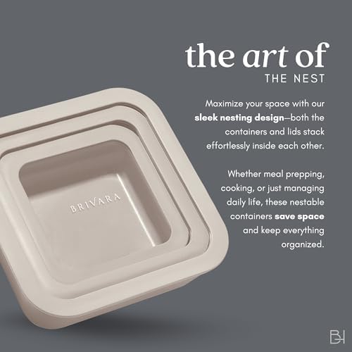 Glass Food Storage Container & Lid, 2.5-Cup Square, Crema - Image 6