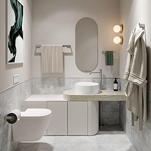 Fapully 5 Piece Bathroom Hardware Set Stainless Steel Bathroom Accessories - Image 2