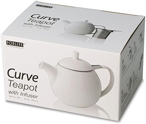 FORLIFE Curve Teapot with Infuser, 24-Ounce, Lime - Image 3
