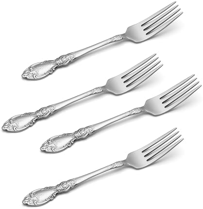 Oneida Wordsworth Dinner Forks Silverware Set for 4, Flatware - Image 2
