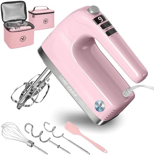 Lord Eagle 9-Speed Digital Hand Mixer Electric Handheld, 500W DC Motor by LordEagle