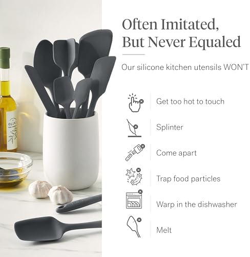 GIR: 10-Piece Silicone Essentials Kitchen Utensils Set – Charcoal - Image 5