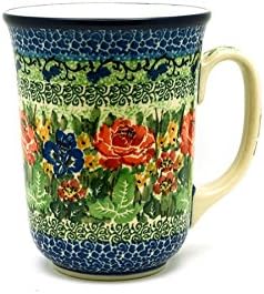 Polish Pottery Mug - 16 oz. Bistro - Unikat Signature U4400 by Polish+Pottery+Gallery