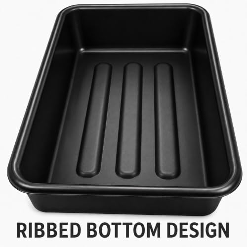 3-Pack 20" x 15" x 5" Commercial Bus Tub/Bus Box - 6.5 Gallons without Lid - Stackable Dish Storage Boxes for Home Kitchen, Pantry, or Garage Organization – Heavy-Duty and Freezer-Safe - Black - Image 7