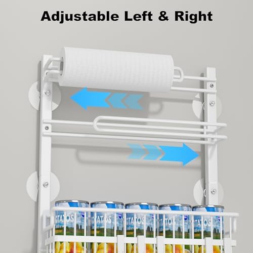 BUKFEN 6-Tier Slim Corner Shelf, Spice Rack Narrow Storage Next to Fridge - Image 5