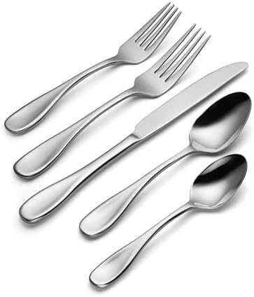 Oneida Flatware Voss 18/0 Silverware Set for 8, (45-Piece) - Image 3