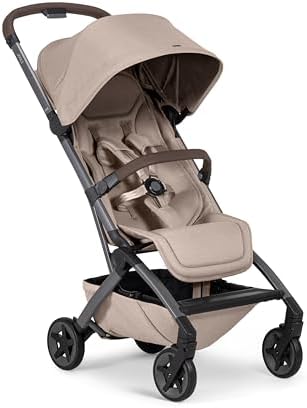Joolz Aer2 Foldable Bumper Bar for Joolz Aer2 Stroller – One-Hand Fold Compatible, Secure & Comfortable Toddler Support Bar, Leatherette Finish, Easy Click-On Design - Mid Brown Carbon - Image 2
