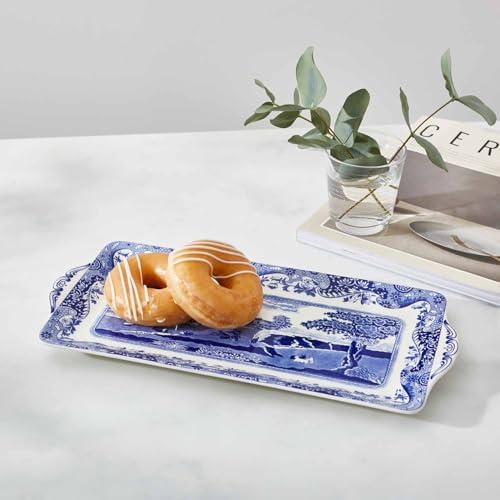 Spode Blue Italian Rectangular Sandwich Tray - Blue & White - Image 5