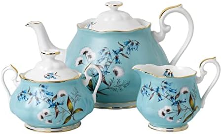 Royal Albert 100 Years 1950 3-Piece Set (Teapot, Sugar & Creamer), Festival by RoyalAlbert