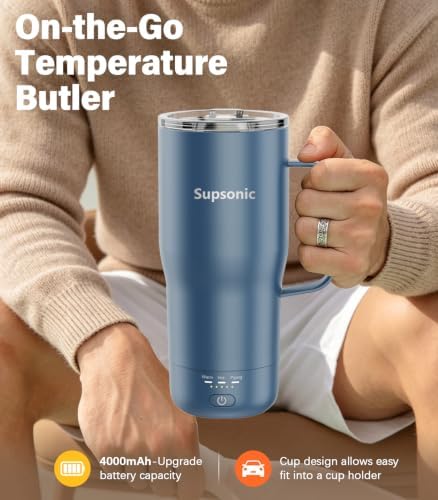 Supsonic Heated Coffee Mug, 20oz Electric Temperature Control Cup (S3) - Image 4