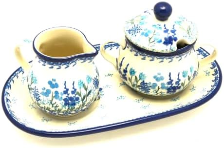 Polish Pottery Cream & Sugar Set - Little Gems by Polish+Pottery+Gallery