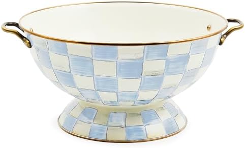 MACKENZIE-CHILDS Everything Bowl, Light-Blue-and-White Sky Check by Unknown