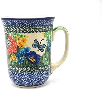Polish Pottery Mug - 16 oz. Bistro - Unikat Signature U4612 by Polish+Pottery+Gallery