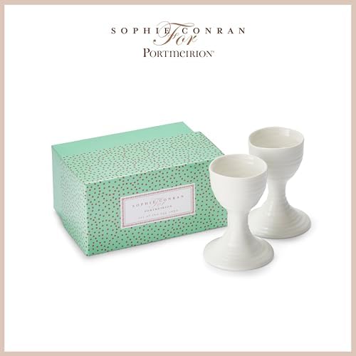 Portmeirion Sophie Conran Egg Cups - Set of 2, Fine Porcelain Breakfast Egg Holders for Soft & Hard Boiled Eggs - 3.5 Inch Serveware, Durable, Dishwasher & Microwave Safe - Image 4
