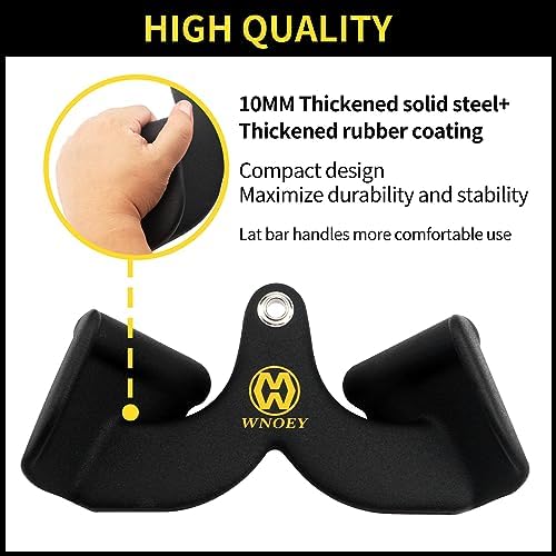 LAT Pulldown Attachment,Back Tricep Bar Strength Training,Handle Grips LAT Pull Down Bar Press Down Exercises,Cable Machine Accessories, Cable Back Attachments for Home Gym - Image 6