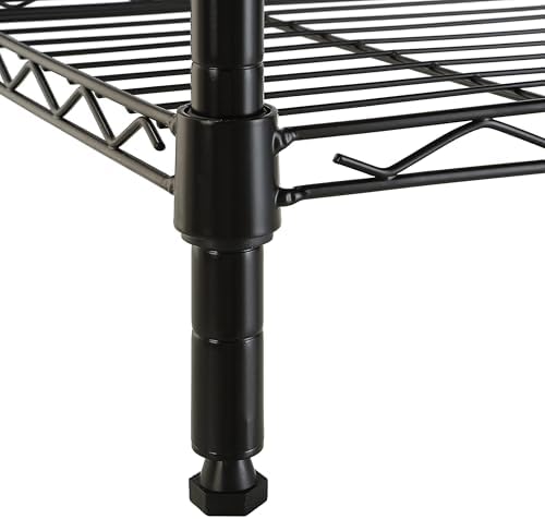 Amazon Basics 5-Shelf Tower Adjustable Storage Shelving Unit for Garage, Rust-Resistant Steel, 150 lbs Per Shelf, 16"W x 16"D x 54"H, Black - Image 5