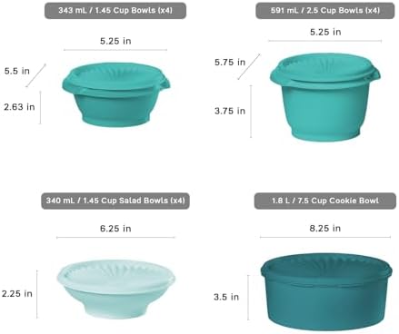 Tupperware Heritage 36-Piece Vintage Green Set (18 Containers, 18 Lids) - Image 3