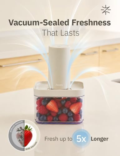 5pcs Vacuum Containers for Food Storage with Compact Vacuum Sealer - Image 3