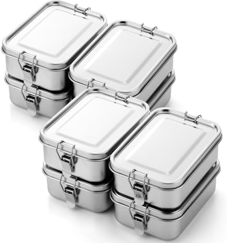 Umigy Stainless Steel Food Containers, 850ml, Undivided, 8 Pcs by Umigy