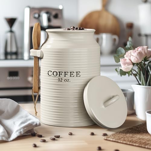Barnyard Designs Ceramic Coffee Canister for Kitchen Counter (Coffee) - Image 2