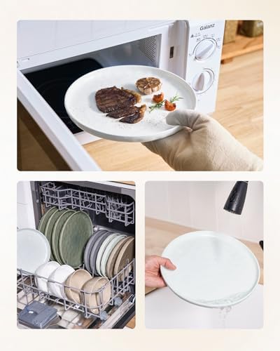 Famiware Mars Stoneware Dinnerware Set for 4, White - Image 6